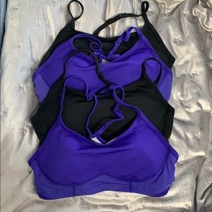 New balance sports bras w/ padding size small